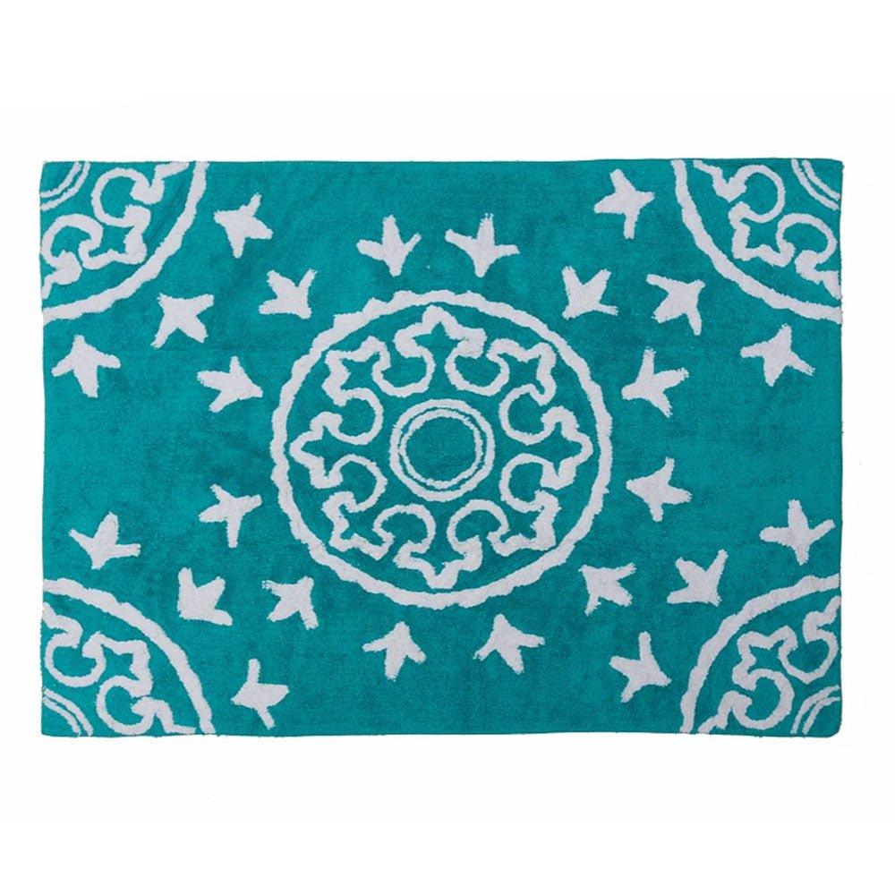 Alfombra Infantil Algodón 100% Lavable Aratextil Duna Turquesa - Nanetes #